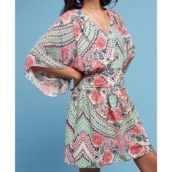 Anthropologie Dresses & Skirts - Anthropologie Maeve Siya Kimo Pink Printed Dress